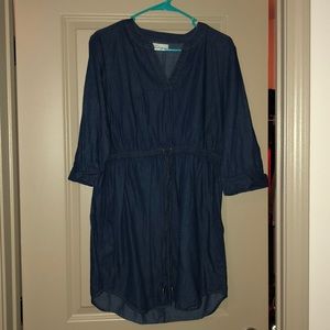 Blue jean dress, size large, used